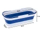 Flat Microfiber Mop with Collapsible Bucket and Squeegee