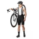 Rockbros YDDK009 Men\'s Cycling Bib Shorts with Pad Size XXL - Black