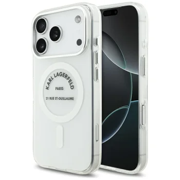 Karl Lagerfeld IML Karl RSG Logo MagSafe Phone Case Cover iPhone 17 Pro - Transparent