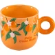 Bialetti Mercato Della Frutta Porcelain Coffee Mug Set, 2 Pieces, 300 ml