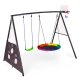 Ecotoys 4in1 Bērnu Rotaļu Laukums ar Šūpolēm un Basketbola Grozu