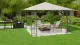 Beige Garden Pavilion Tent Plonos (without walls), 3x3m