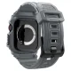 Spigen Rugged Armor Pro Strap Case for Apple Watch 10 46mm Gray
