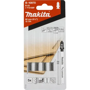 Makita B-53 B-10970 Jigsaw Blades for Laminate, 5 Pack
