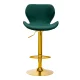 4Rico QS-B15 Bar Stool, Green Velvet