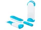 Pet Hair and Lint Remover Brush Set with Self-Cleaning Base, Blue