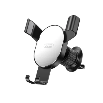 XO C126 Gravity Air Vent Car Phone Mount, Silver/Black