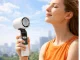 Portable Mini USB Handheld Fan with 199 Speeds and Flashlight, White