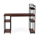 Computer office desk with shelves, ModernHome, oak