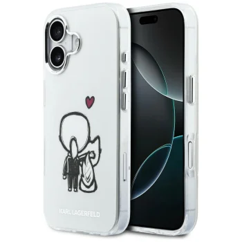 Karl Lagerfeld IML Choupettes MagSafe Case for iPhone 17 - Clear