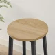 Leobert Bar Stools with Footrest, 65 cm, 2 pcs