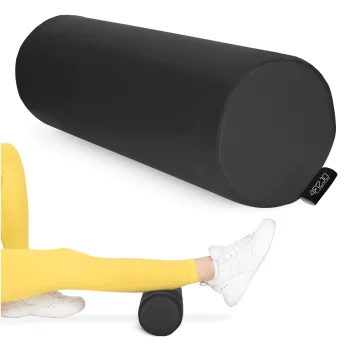 4FIZJO Rehabilitation Bolster Massage Roller 30 x 10 cm, Black