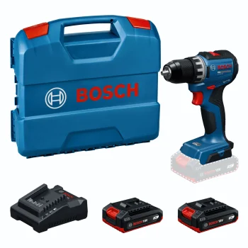 Bosch GSR 18V-52 Cordless Drill Driver with 2x 2.0Ah Batteries and Fast Charger