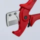 Pipe Cutter for Flexible Hoses and Plastic Pipes KNIPEX PlastiCut 90 25 185, Ø 12–25 mm