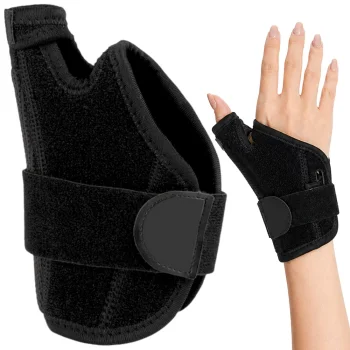 Thumb Brace Stabilizer Splint for Hand Support, Universal, Black