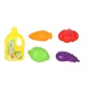 Kids sink with real running water and kitchen accessories, 15 pcs, pink
