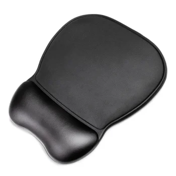 Ergonomic Mouse Pad with Gel Wrist Rest Wozinsky WHT-2S4Y Eco-Leather - Black