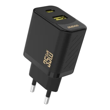 Dudao A27 Max 35W GaN Wall Charger, USB-C / USB-A, Black
