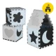 4Fizjo Foam Puzzle Play Mat 150x150 cm, Blue/Grey