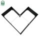Raised Garden Bed KLASIKA Woodlook L-Shape, Brown, 146x146x30 cm