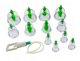 Akupunktūras Vakuuma Masāžas Bankas, 12 gab. | Vacuum Massage Bubbles Jars