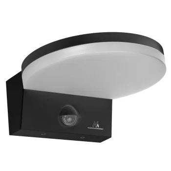Maclean MCE344 B LED Facade Light with Motion Sensor, 15W, IP65, Black