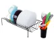 Metal Dish Drainer Rack, Black