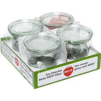 WECK Glass Preserving Jars 0.5L, Set of 4