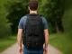 Durable 35L Hiking Backpack for Travel and Trekking, Black