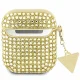 Guess AirPods 1 / 2 Case Rhinestone Triangle Charm, Gold