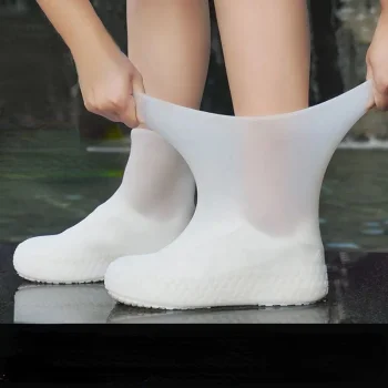 Telcon Waterproof Shoe Covers, 34-40, White
