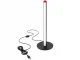 Black LED Desk Lamp with 3 Light Colors and Brightness Control, 25 cm
