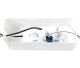 Dustproof Cable Storage and Management Box Cord Organizer, White/Brown