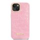 Чехол Guess Croco Collection для iPhone 14 Plus / 15 Plus - розовый