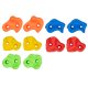Kruzzel 00025394 Kids Climbing Holds and Handles Set, 12 pcs