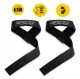 4Fizjo 1704 Deadlift Training Straps, Black