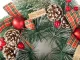 Christmas Decorative Wreath for Doors and Walls, 30 cm