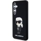 Karl Lagerfeld Samsung Galaxy S24+ vāciņš Silicone Ikonik, melns