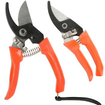 Garden Pruning Shears / Hand Secateurs for Branches and Shrubs, Orange