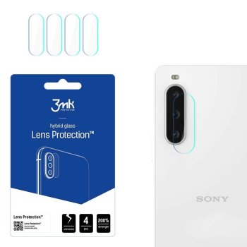 Sony Xperia 10 V 3MK Lens Protection Back Camera Hybrid Glass Protector, 4 pcs.