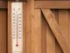 Wood home thermometer indoor outdoor