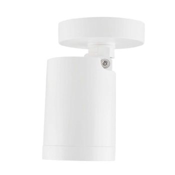 Surface Mounted LED Lamp Holder GU10 Base Round White Housing 95mm
