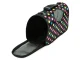 Large pet carrier bag for dogs and cats, black with dots