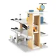 Ecotoys Large Wooden Garage Parking Set with Elevator and Cars