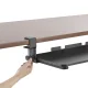 Maclean MC-839 Under-Desk Keyboard Tray, Black