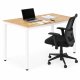 Dining Table and Computer Desk 120x60 cm ModernHome, light oak