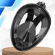 Bakalu Full Face Snorkeling Mask S/M, Foldable, Black