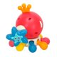 Bibi-inn Octopus Sensory Teether Toy for Babies, Red