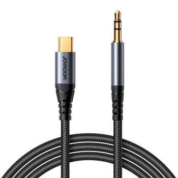 Audio Cable Joyroom SY-A07 USB-C to 3.5mm Mini Jack AUX 1.2m - Black