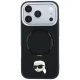Karl Lagerfeld with Ring Stand 360 Karl Head Pin MagSafe Case for iPhone 18 Pro / 17 Pro, Black